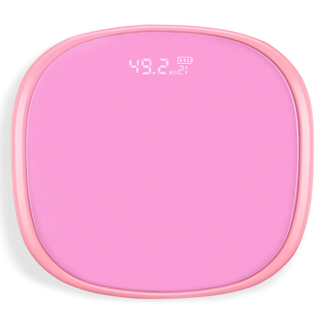 NNEAGS 180kg Digital LCD Fitness Electronic Bathroom Body Weighing Scale Pink