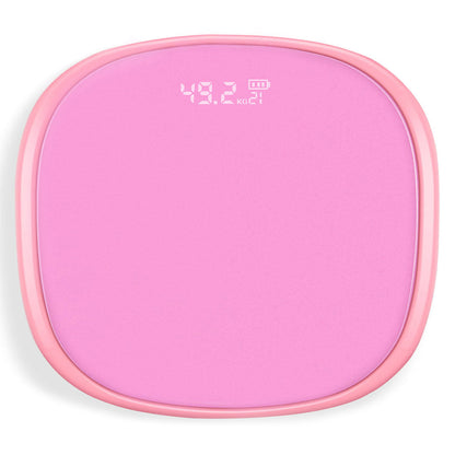 NNEAGS 180kg Digital LCD Fitness Electronic Bathroom Body Weighing Scale Pink