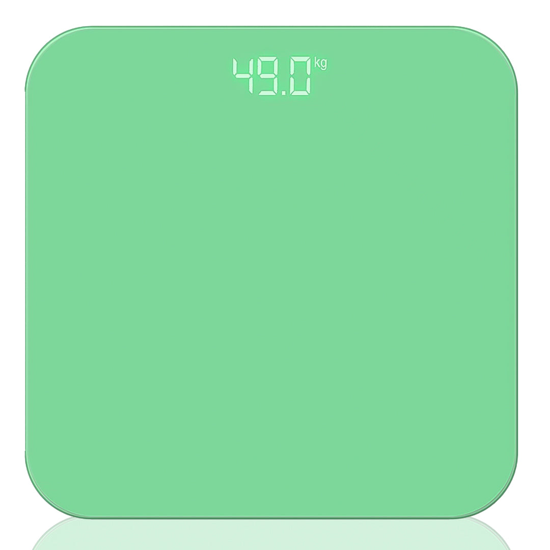 SOGA 180kg Digital Fitness Weight Bathroom Gym Body Glass LCD Electronic Scales Green