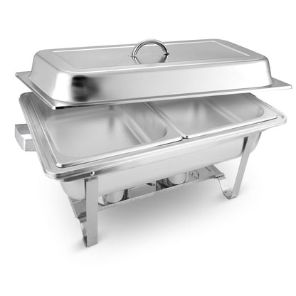SOGA Dual Tray Stainless Steel Chafing Dish Food Warmer 4.5L