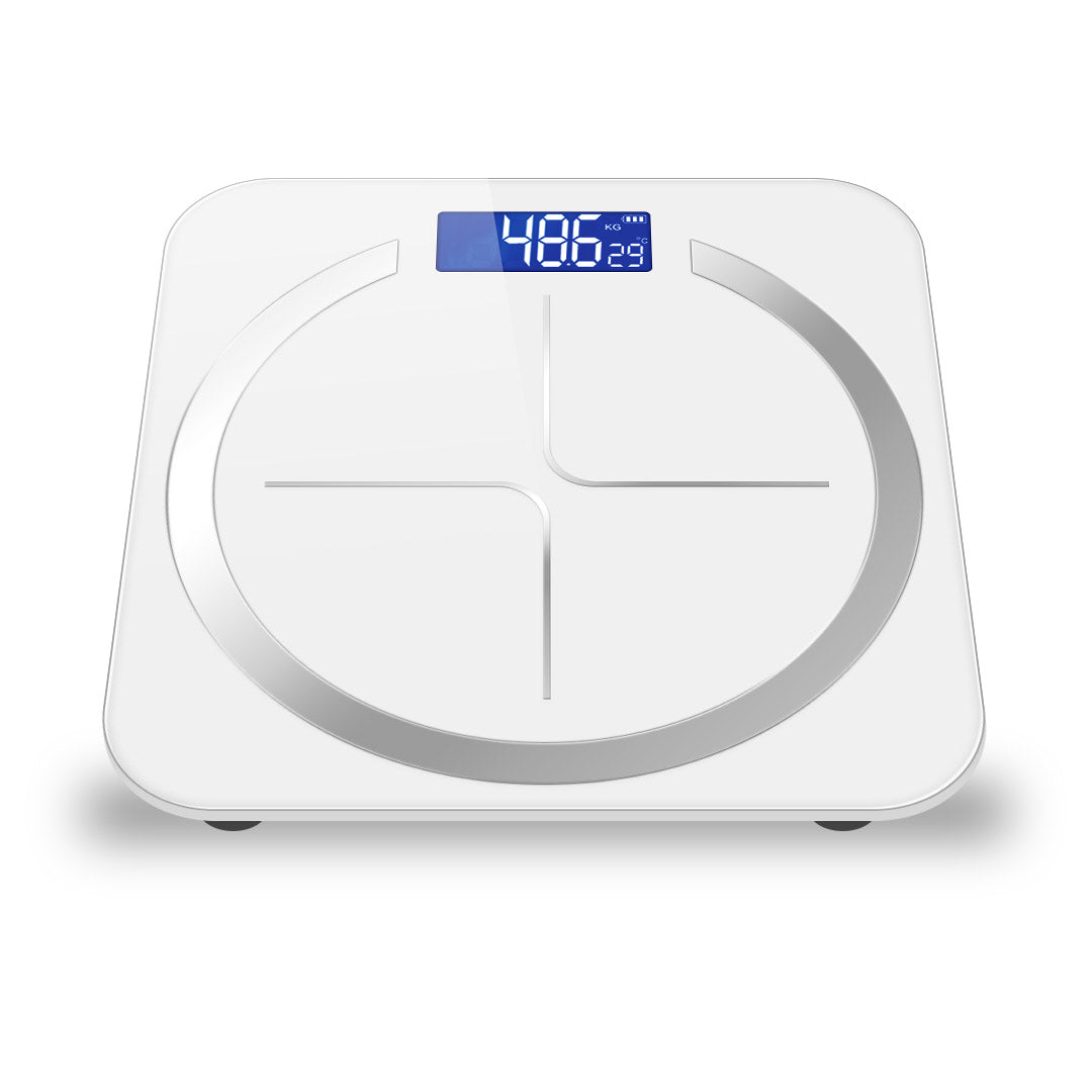 NNEAGS 2X 180kg Glass LCD Digital Fitness Weight Bathroom Body Electronic Scales White