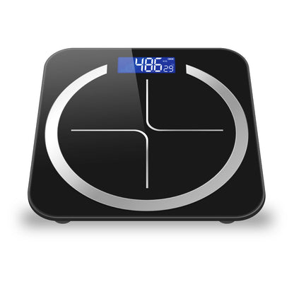 NNEAGS 2X 180kg Glass LCD Digital Fitness Weight Bathroom Body Electronic Scales Black