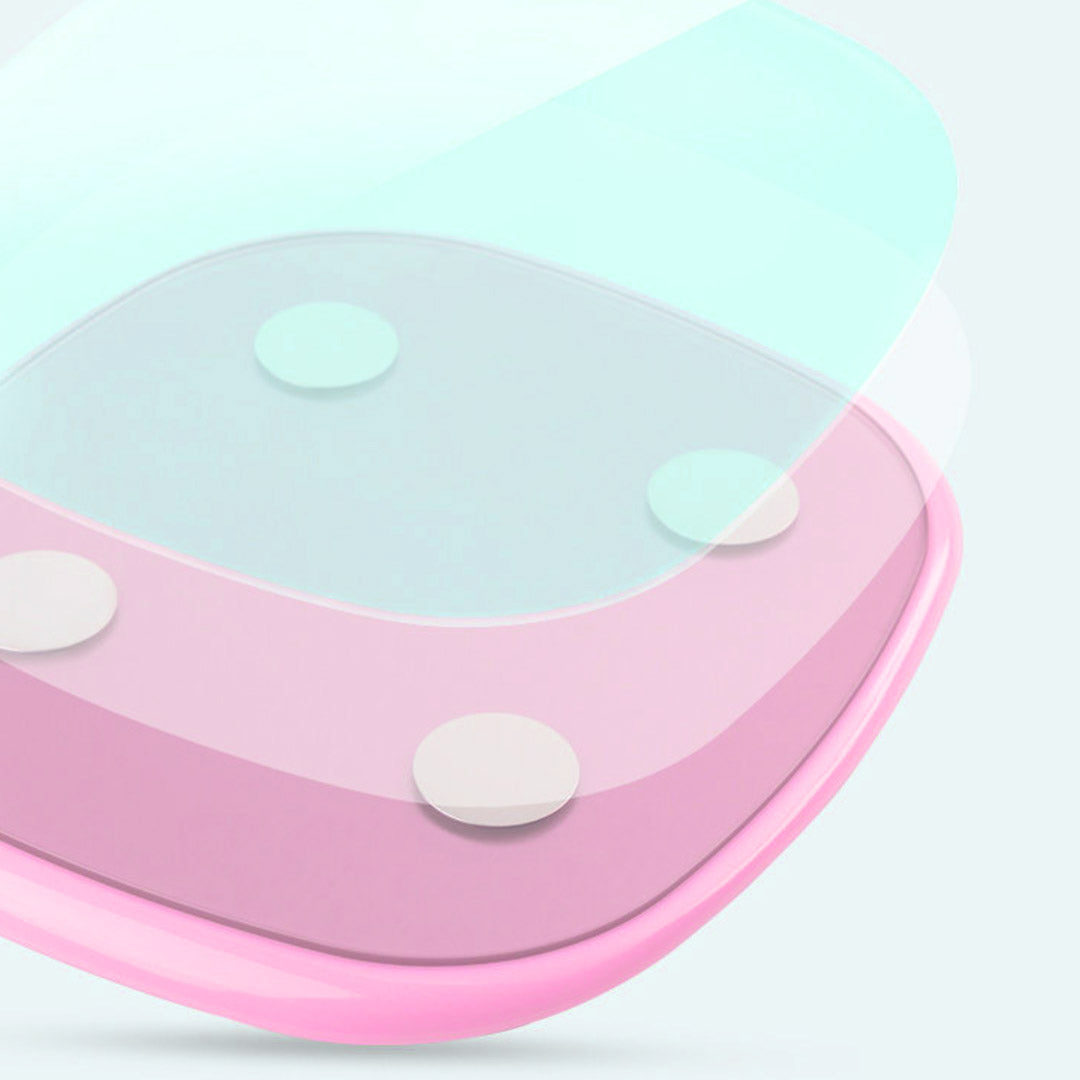 NNEAGS 180kg Digital LCD Fitness Electronic Bathroom Body Weighing Scale Pink