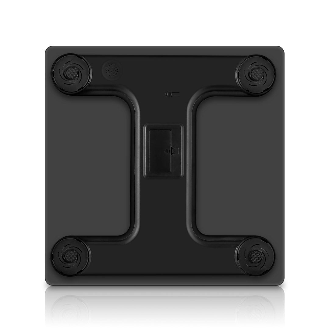 NNEAGS 180kg Glass LCD Digital Fitness Weight Bathroom Body Electronic Scales Black