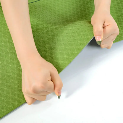 6Mm Tpe Non-Slip Yoga Mat For Fitness And Pilates