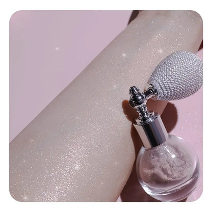 NNETM Sparkle Glitter Body Powder - Highlighter Spray Shimmer for Face and Body Makeup