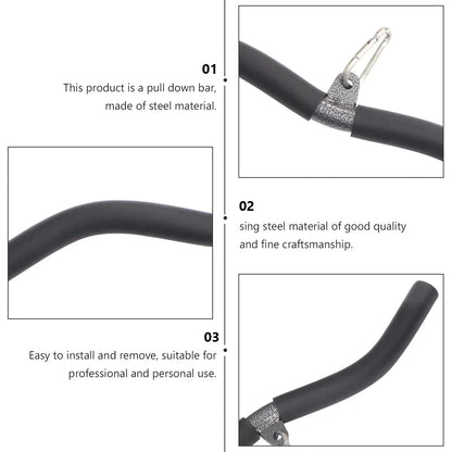 T-Shape Fitness Lower Pull Bar for Back and Arm Exercise
