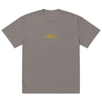 Golf Is Dangerous Embroidery - Oversized T-shirt